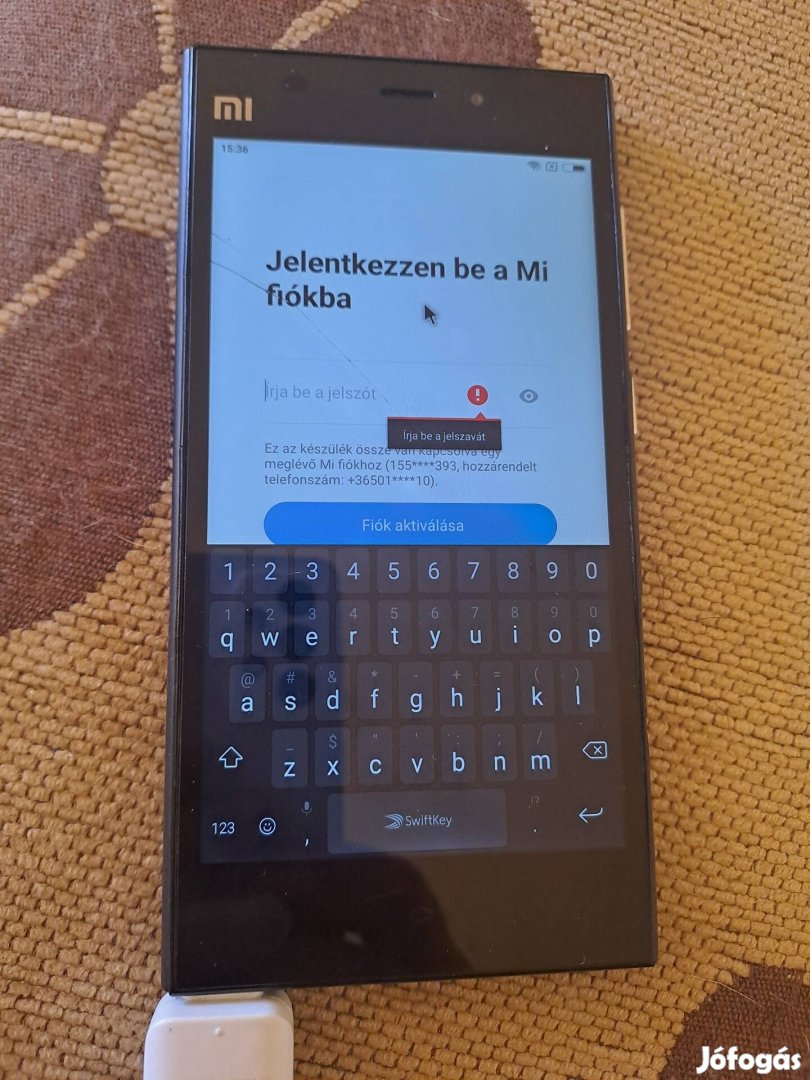 Xiaomi mi3 mi fiókos!