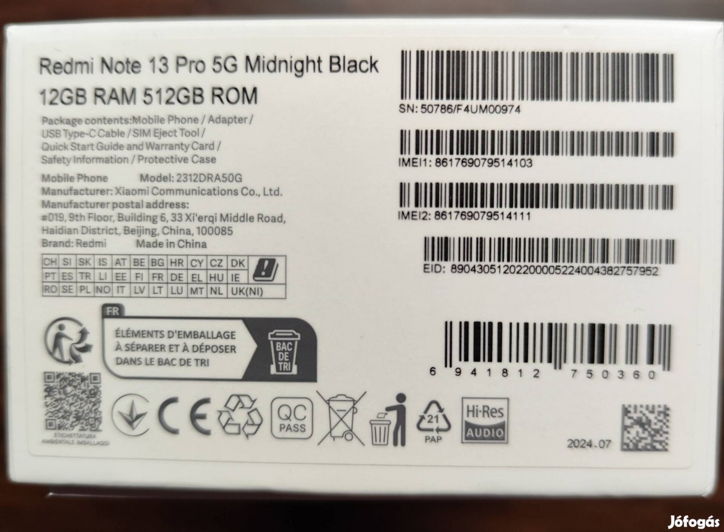 Xiaomi redmi note 13 pro 512gb