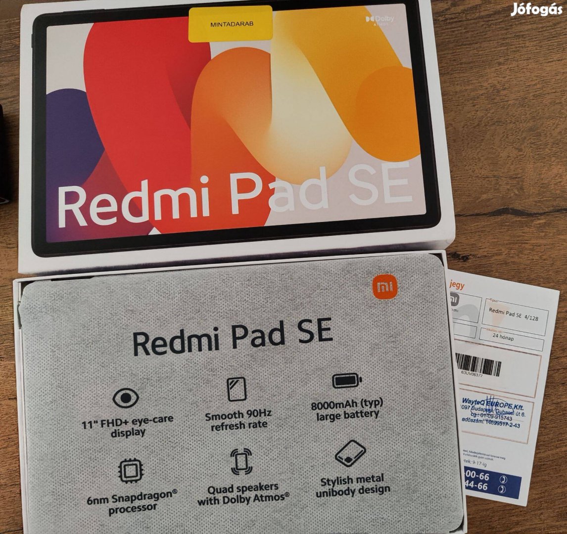 Xiaomi redmi pad se 11" /128 Gb/2 év jótállással