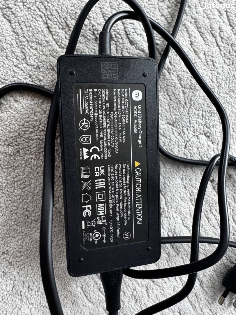 Xiaomi roller töltő