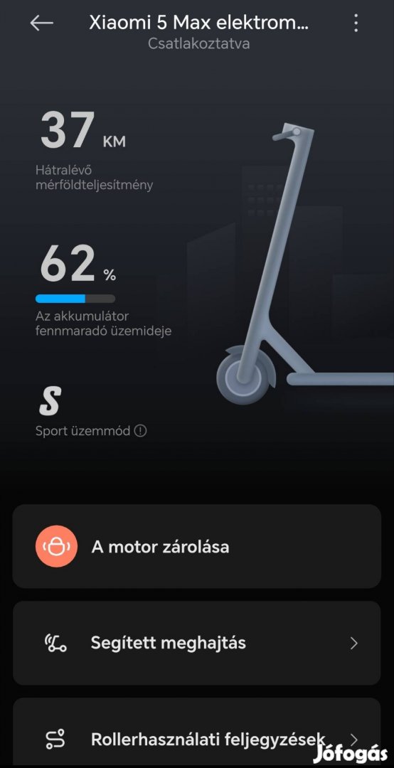 Xiaomi scooter 5 max. Csak kipróbált, 33 hónap garanciával
