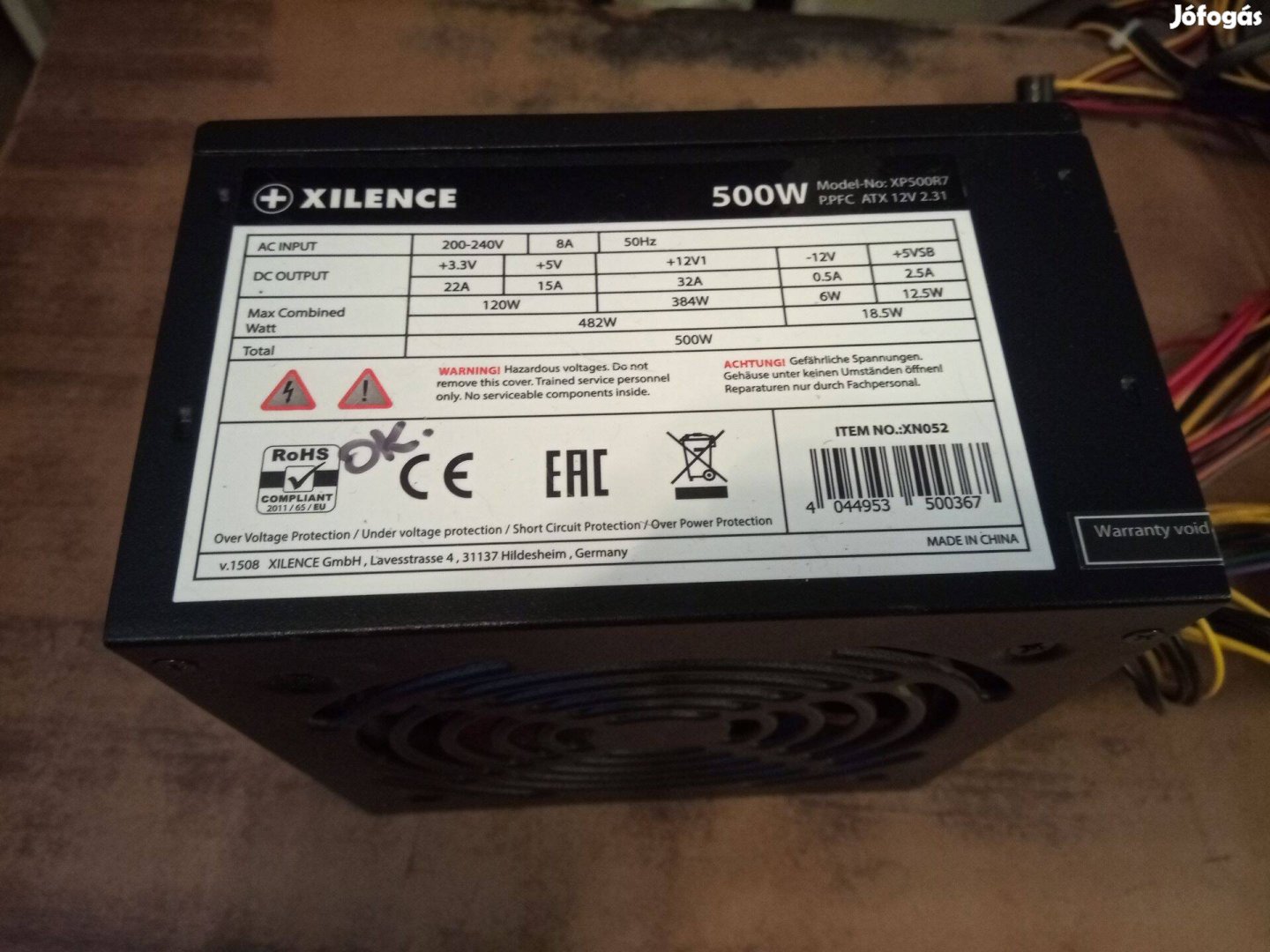 Xilence XP500R7 500w-os PC tápegység