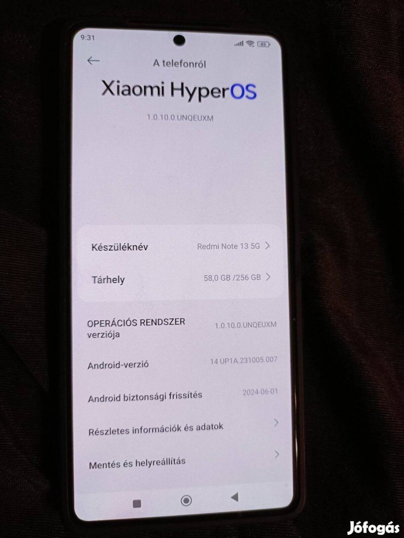 Xiomi redme note 13 üvegfólia