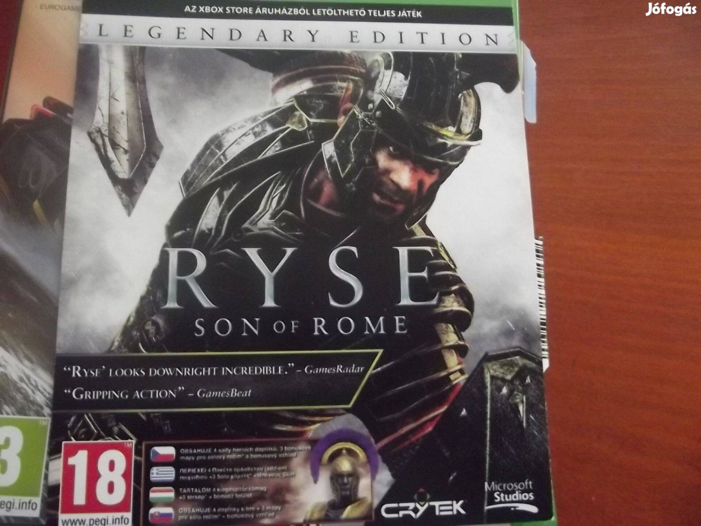 Xo-153 Xbox One Eredeti Játék : Ryse Son of Rome Letöltőkód Új