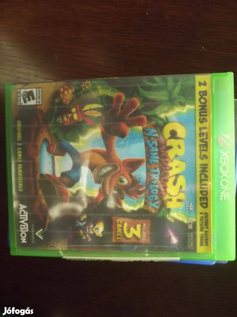 Xo-257 Xbox One Eredeti Játék : Crash Bandicoot N Sane Trilogy ( kar