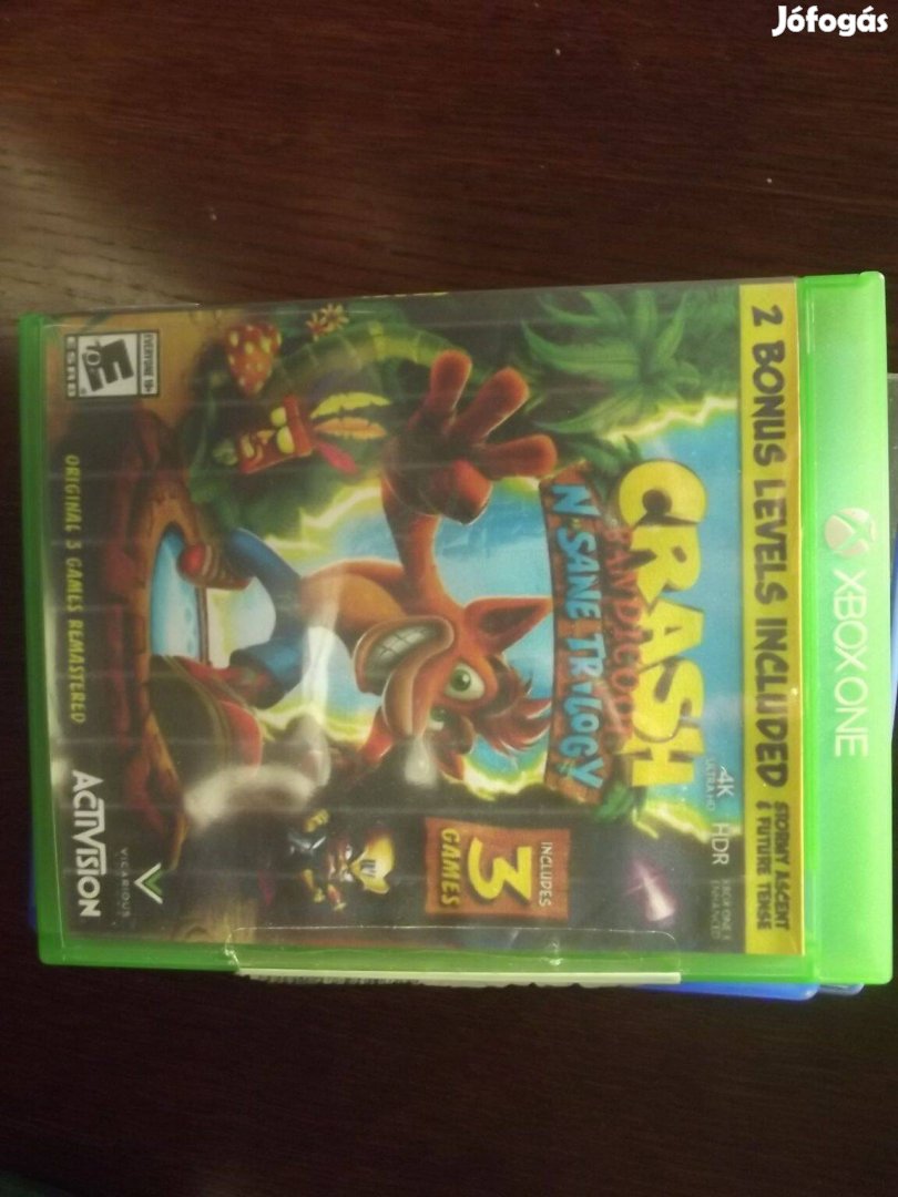 Xo-257 Xbox One eredeti Játék : Crash Bandicoot N Sane Trilogy ( kar