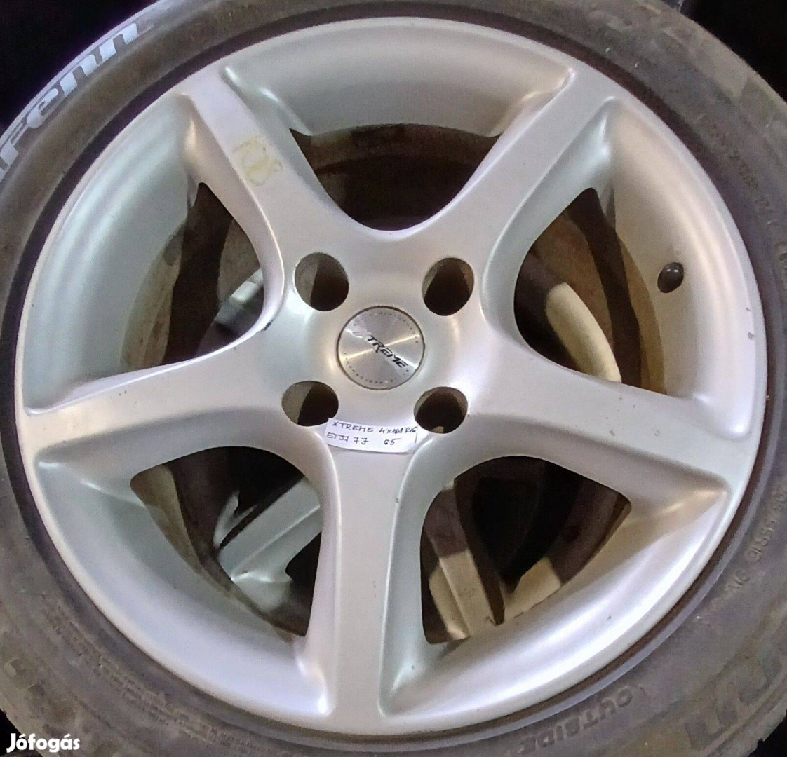 Xtreme 4x108 E16 ezüst alufelni garnitúra szép állapotban