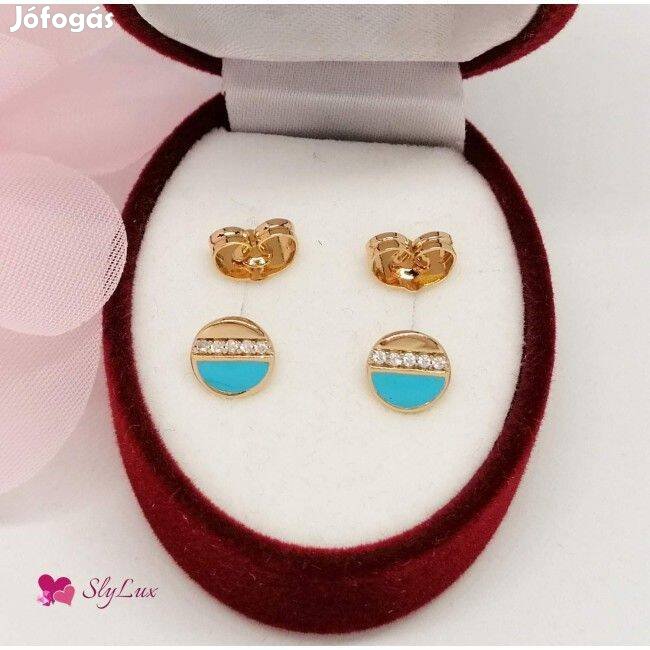 Xuping aranyozott antiallergén fülbevaló, 8 mm 1323