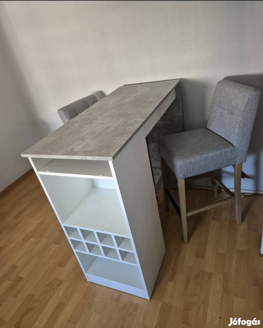 Xxxlutz bárasztal és 2 db bárszék 