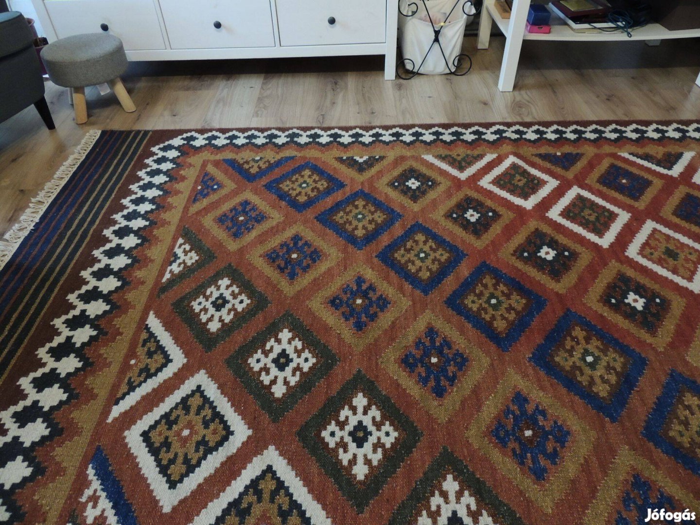 Xxxlutz gyönyörű kelim kilim kétoldalas gyapjú szőnyeg 200*300