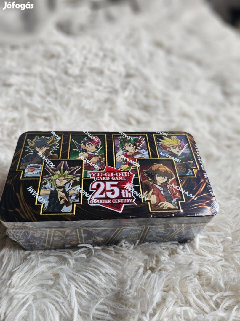 YU-GI-OH! 25TH Anniversary fém doboz kártyákal új foliás
