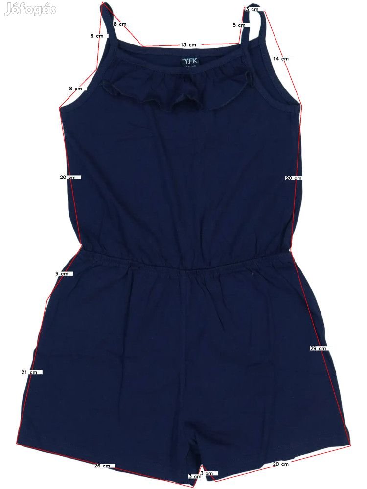 Y.F.K. Új (címkés) Lány Playsuit / Jumpsuit (Méret: 140)