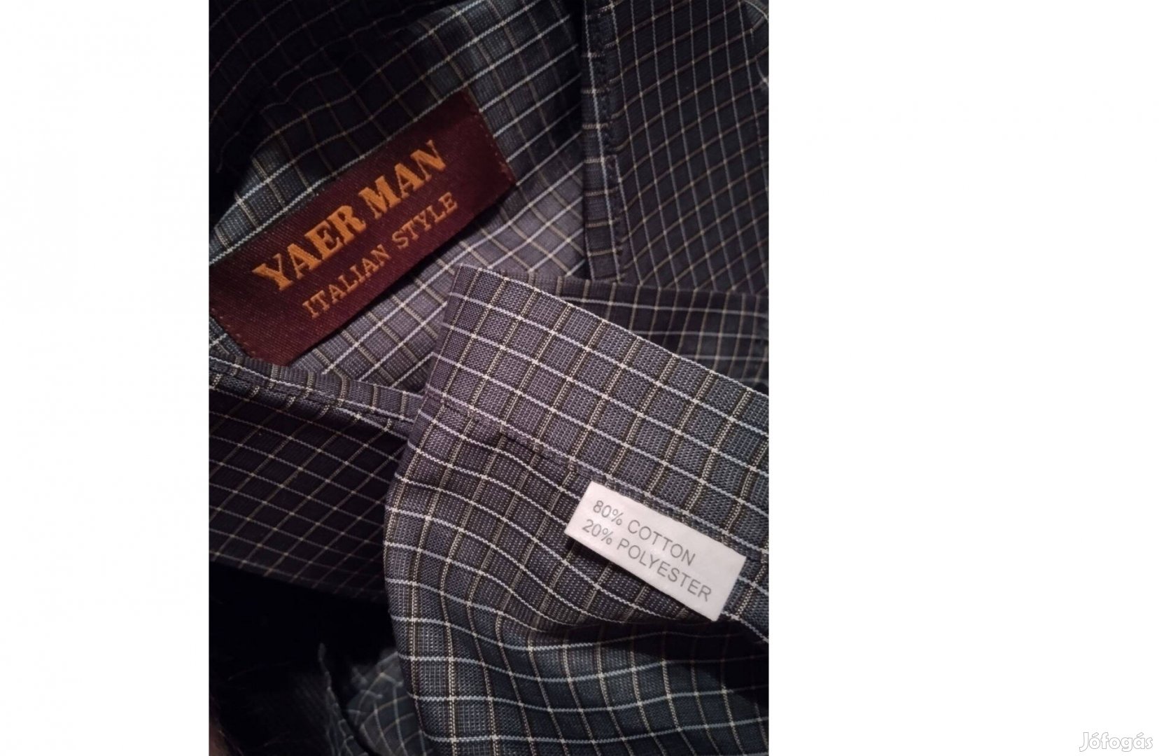 Yaerman italian style M/L méret kockás vékony nyári férfi ing