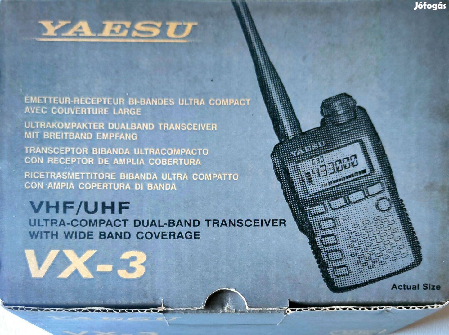 Yaesu Vx3 a legkisebb profi adóvevő és scanner rádió a piacon