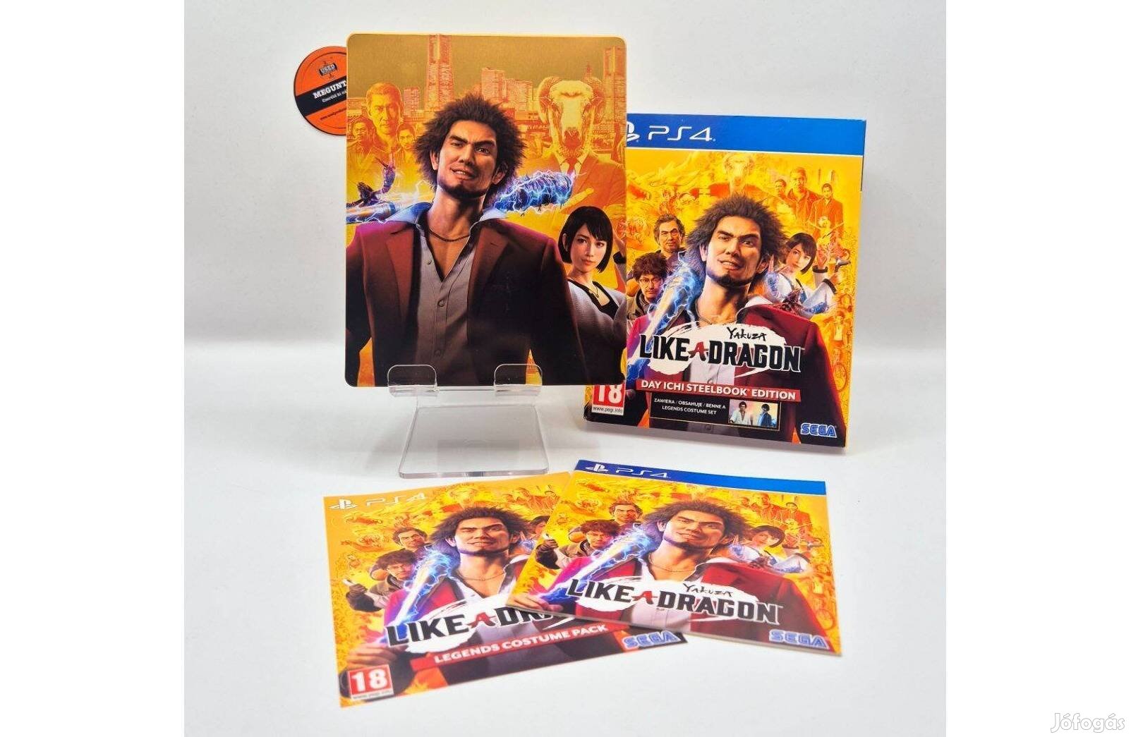 Yakuza Like a Dragon Steelbook Edition - PS4 játék, használt