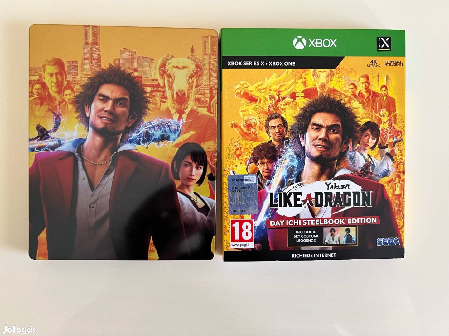 Yakuza Like a Dragon Xbox játék fémdobozos steelbox