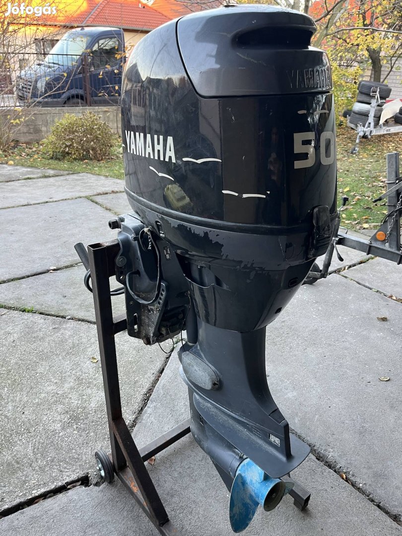 Yamaha 50LE csónakmotor hosszúcsizmás powertrimmes 