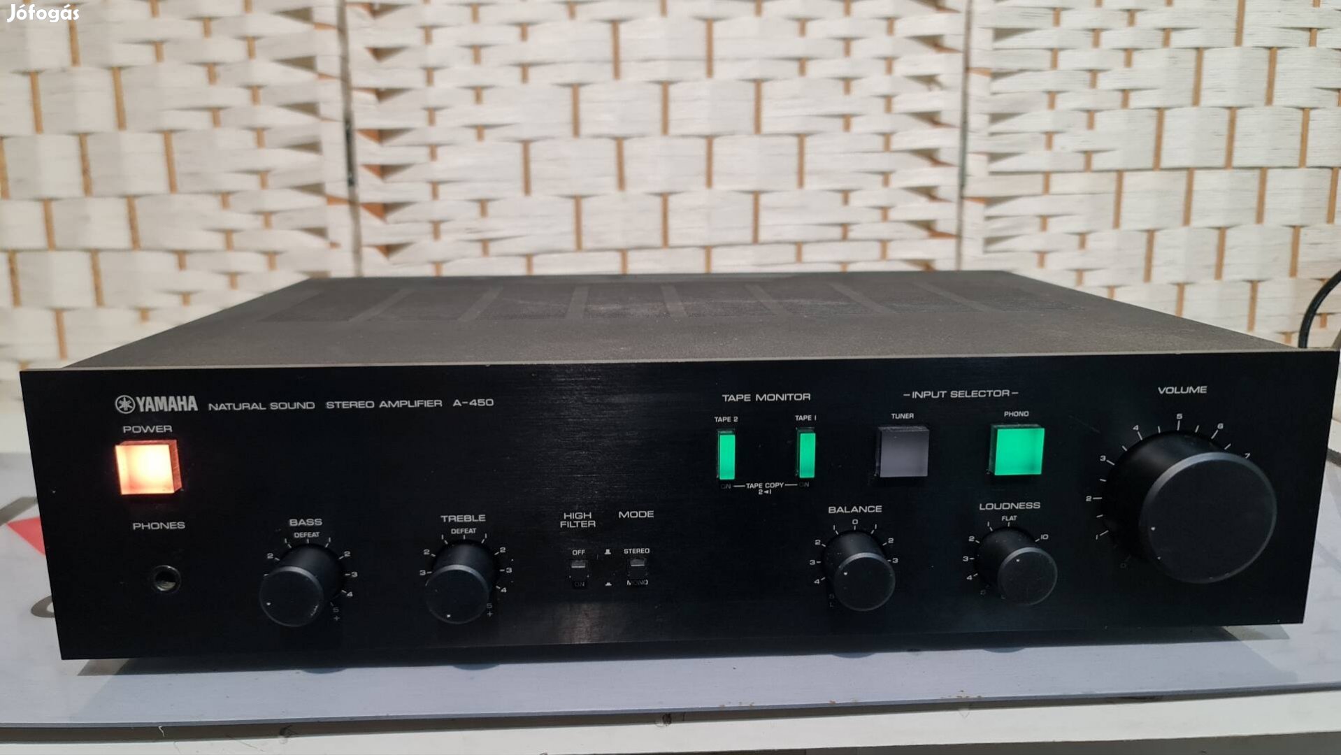 Yamaha A-450 sztereó erősítő kiváló állapotban 300watt