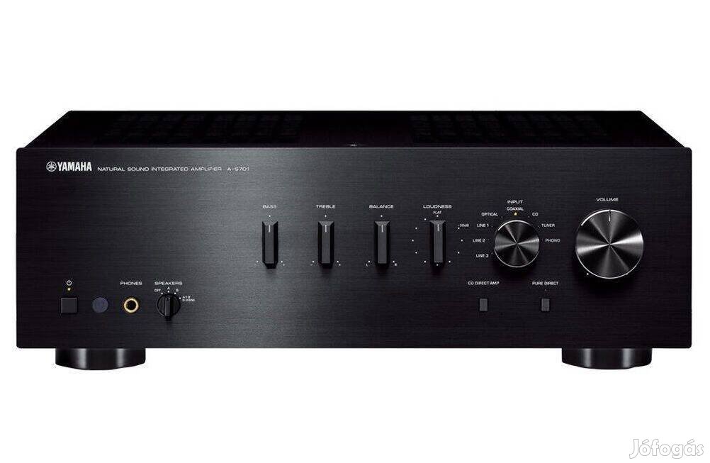 Yamaha A-S701 Új fekete Hifi erősítő, 160w x 2,(340e.helyett)
