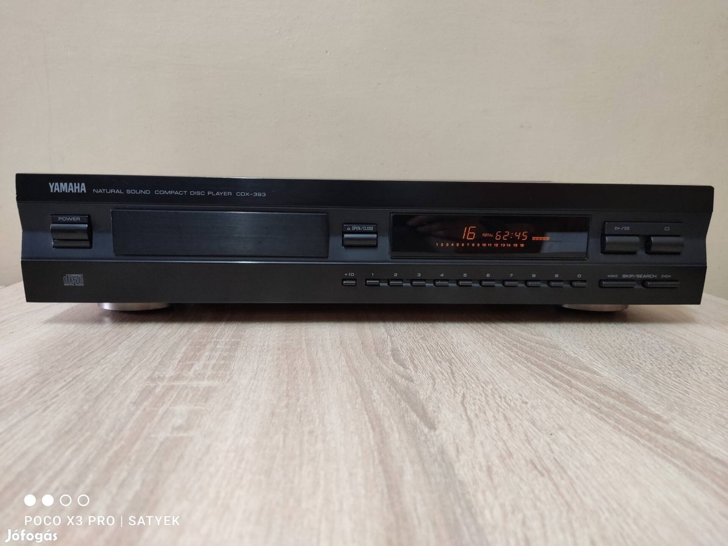 Yamaha CDX-393 típusú hifi cd lejátszó deck 