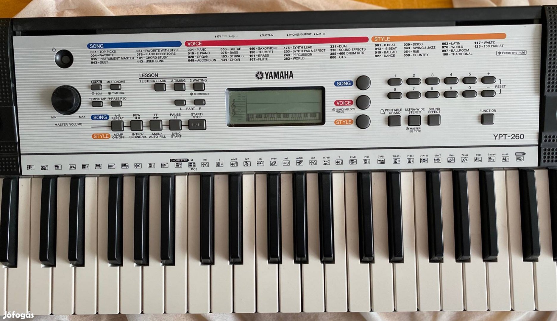 Yamaha Digital Keyboard Ypt-260