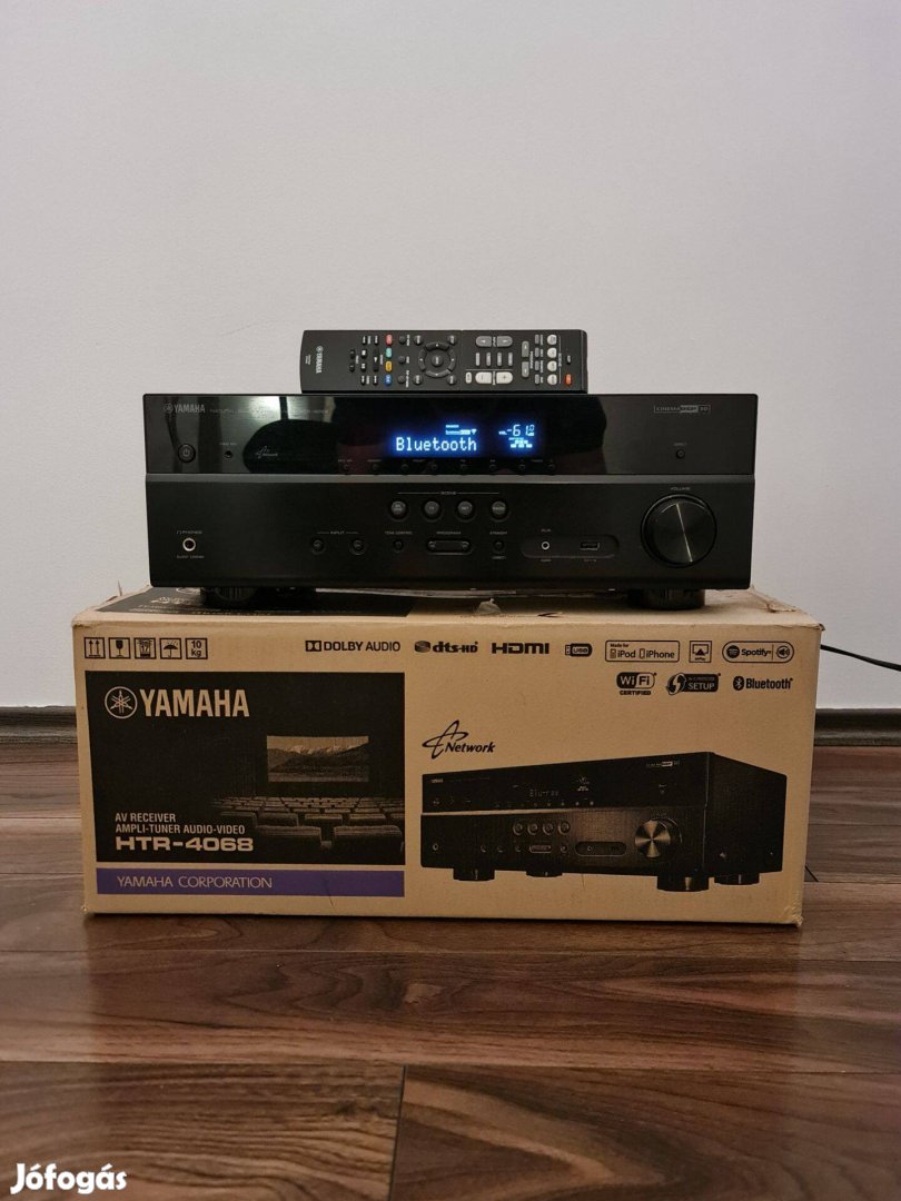 Yamaha HTR-4068 5.1 Házimozi Erősítő 4K, Dolbyaudio, Bluetooth, WiFi