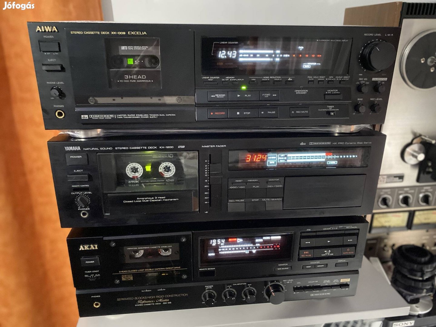 Yamaha Kx 1200 DBX 3 Fejes High End Magno Deck újszerű jó 