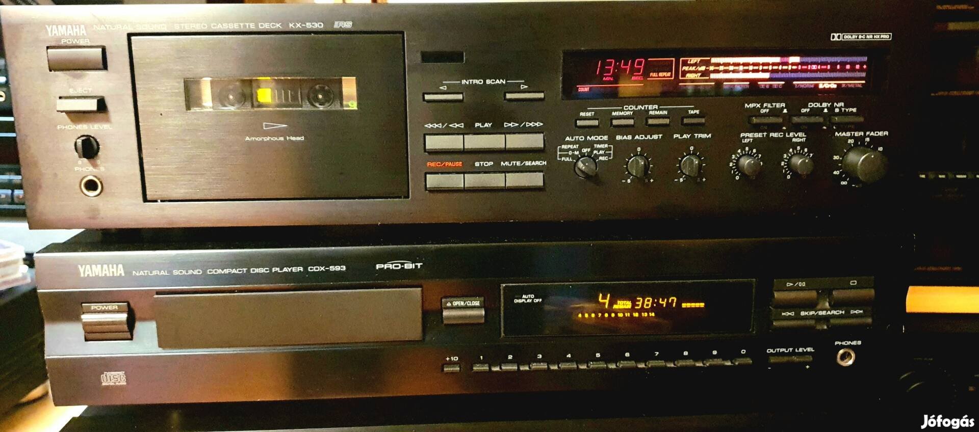 Yamaha Kx-530 gyönyörű állapotban lévő kazettás deck.!