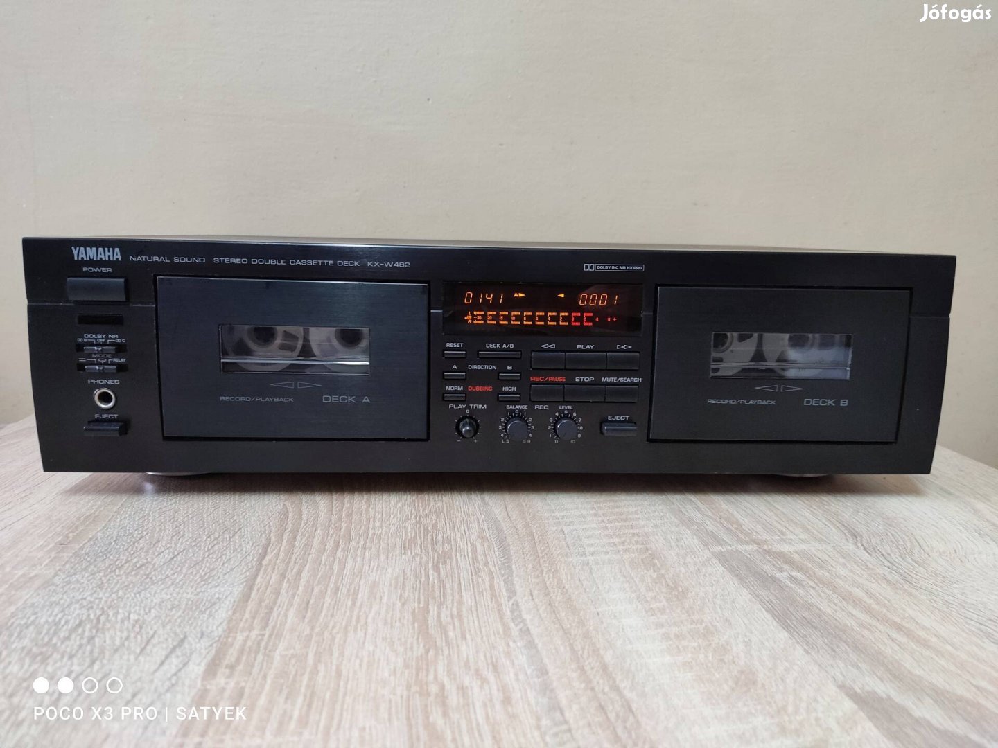 Yamaha Kx-W482 autoreverse hifi magnó deck 