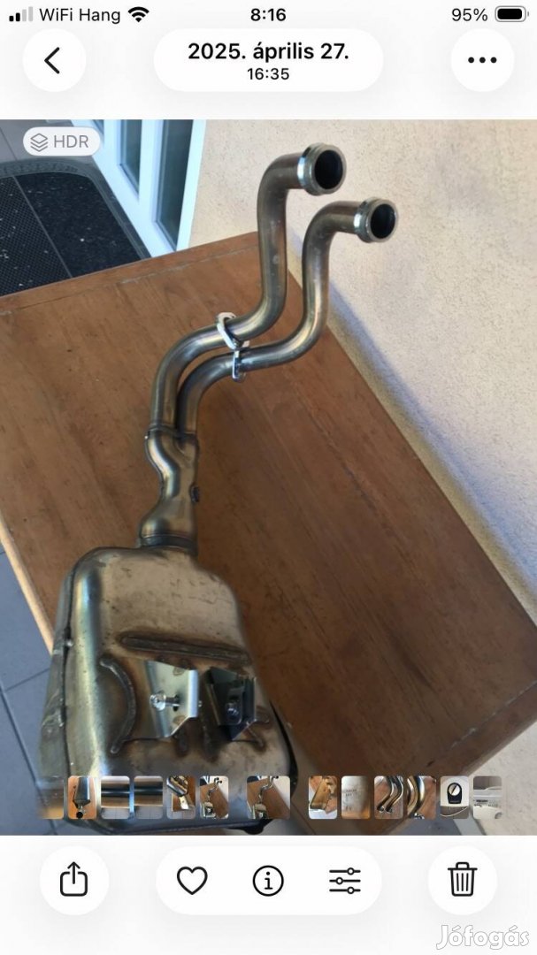 Yamaha MT-07 gyári kipufogórendszer