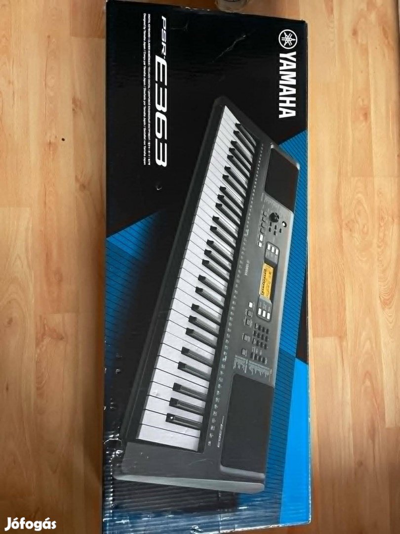 Yamaha PSR-E363 szintetizátor állvánnyal