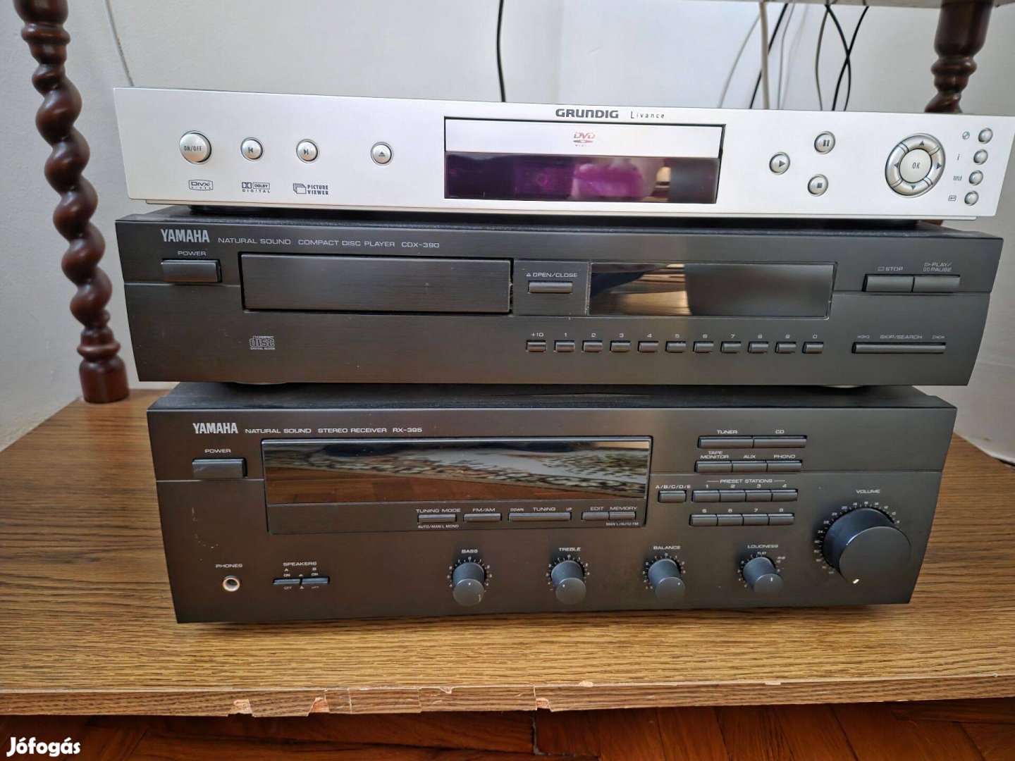 Yamaha RX-395 rádióerősítő és CDX-390 CD lejátszó