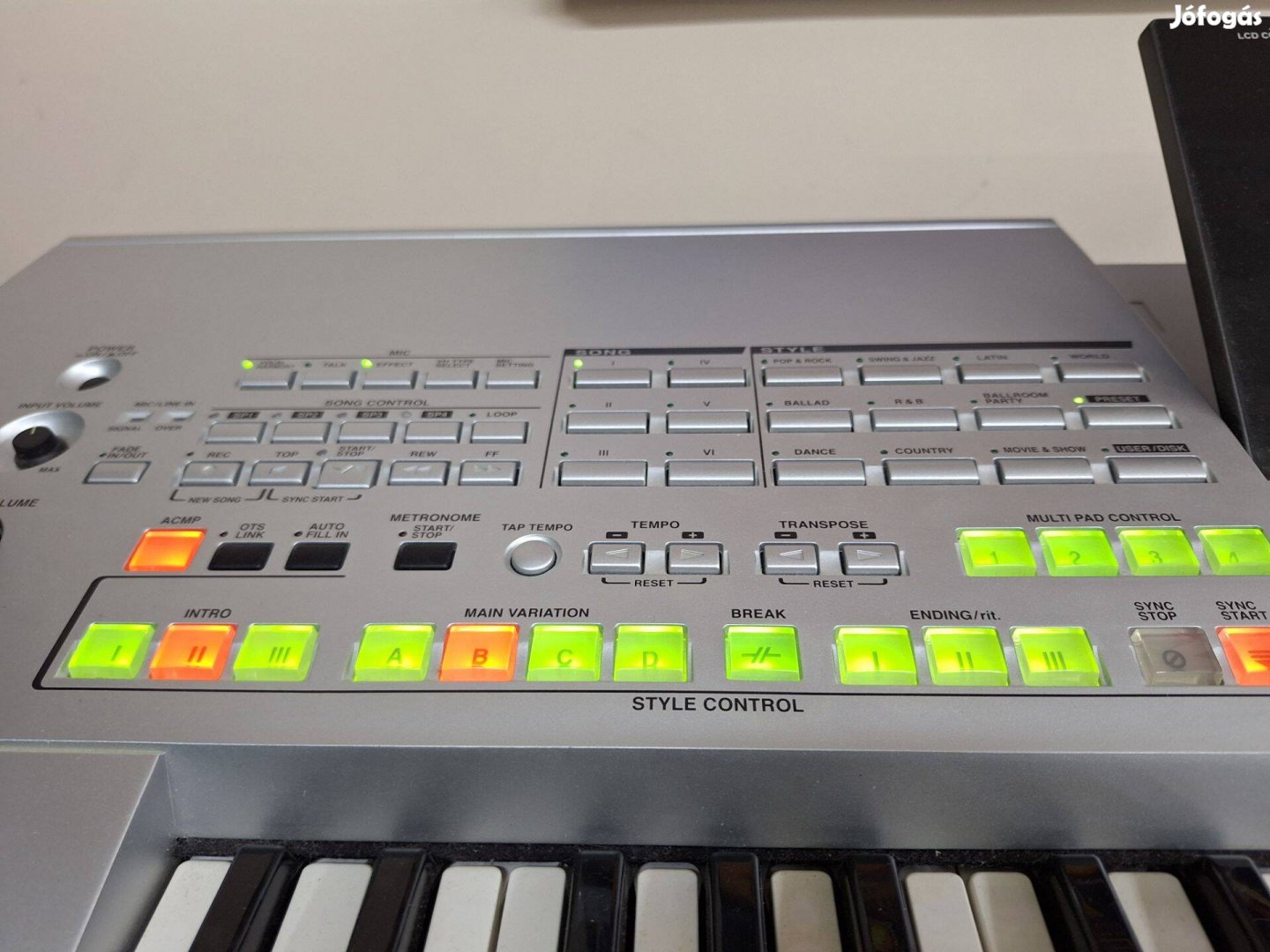 Yamaha Tyros HD/USB hangszer hibátlan állapotban