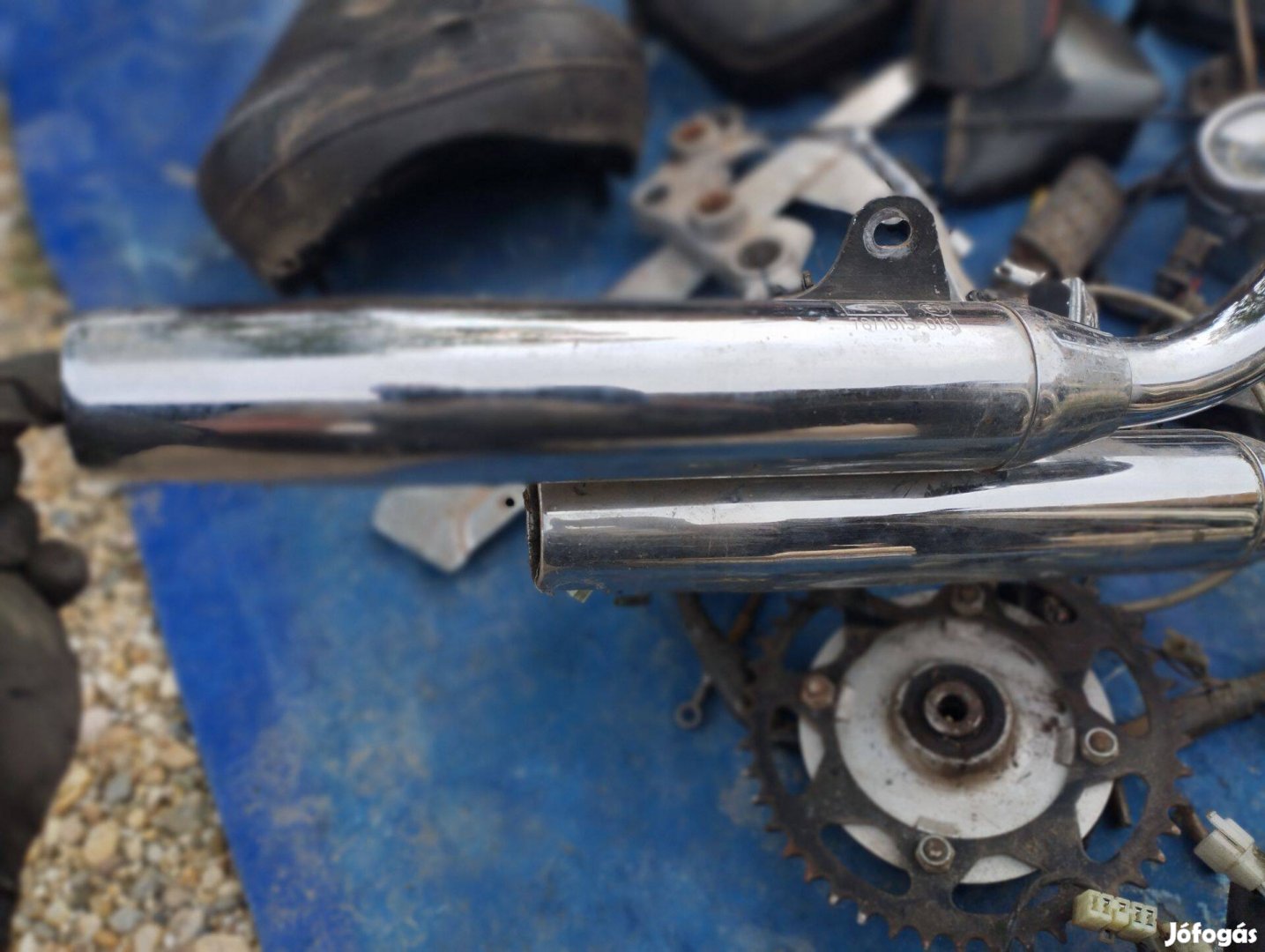 Yamaha XV 250 alkatrész , kipufogó