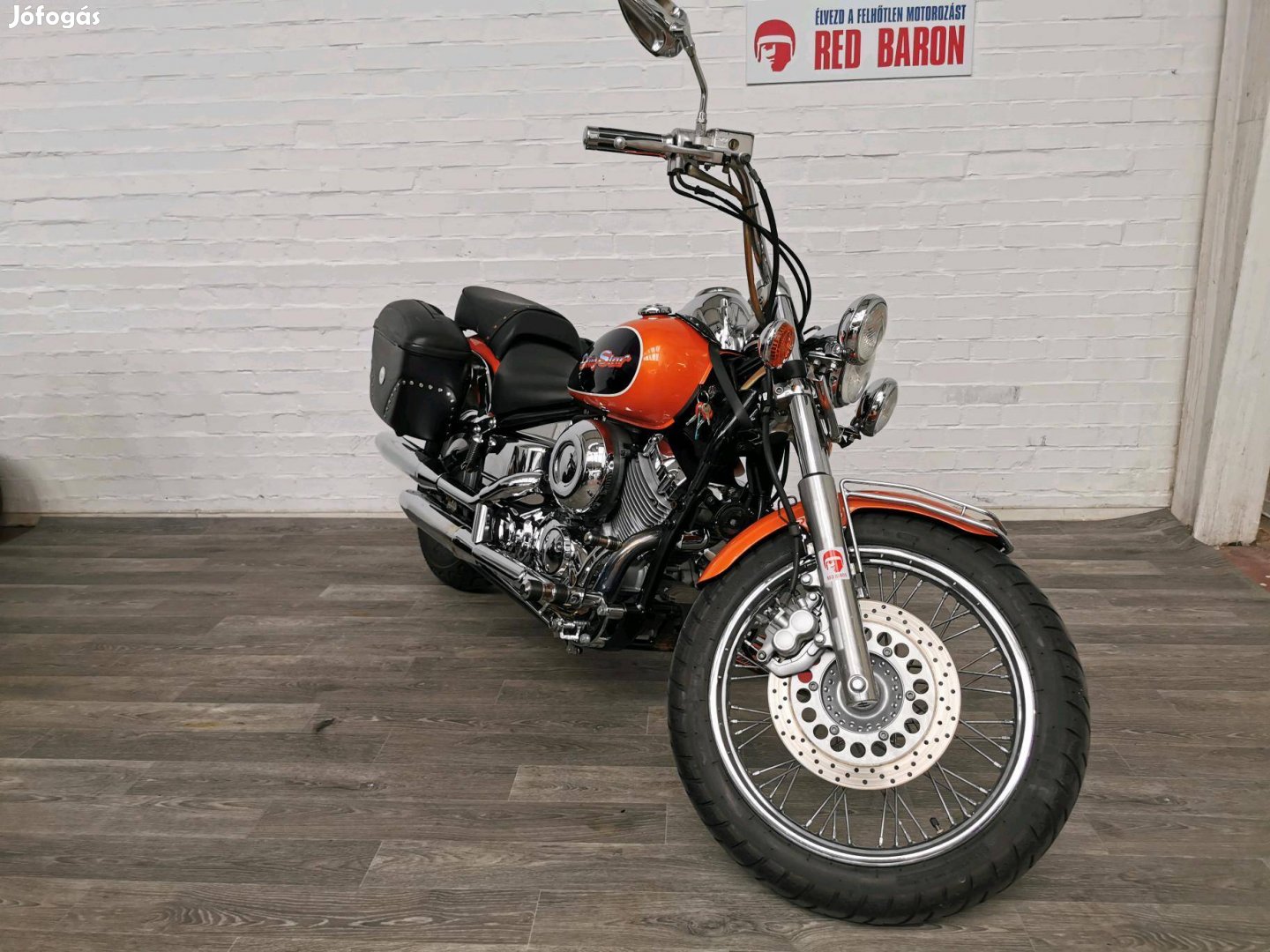 Yamaha Xvs 650 Drag Star Classic RED Baron Gara...