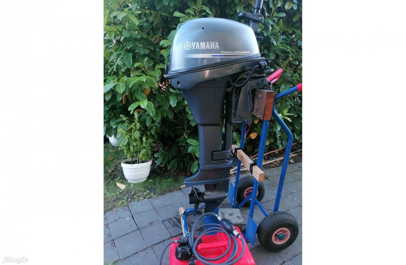 Yamaha f9.9 jmh hosszú csizmás, jó állapotú 2018 évjáratú csónakmotor