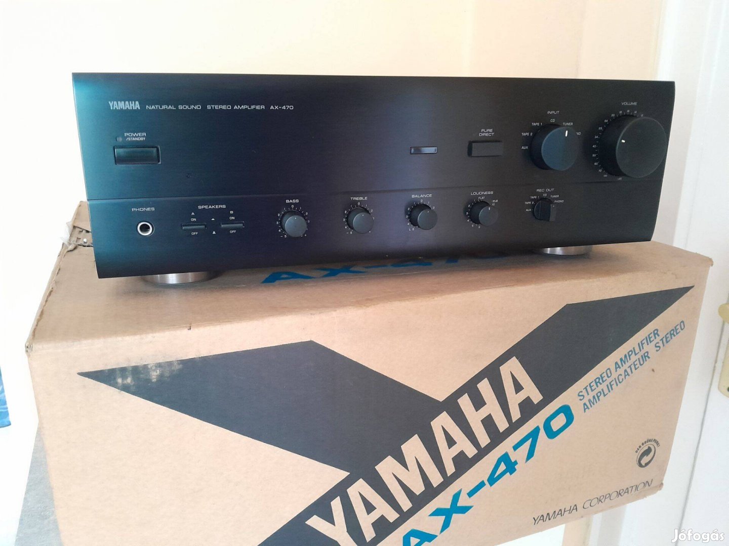 Yamaha hfi sztereo erősítő dobozában távval!