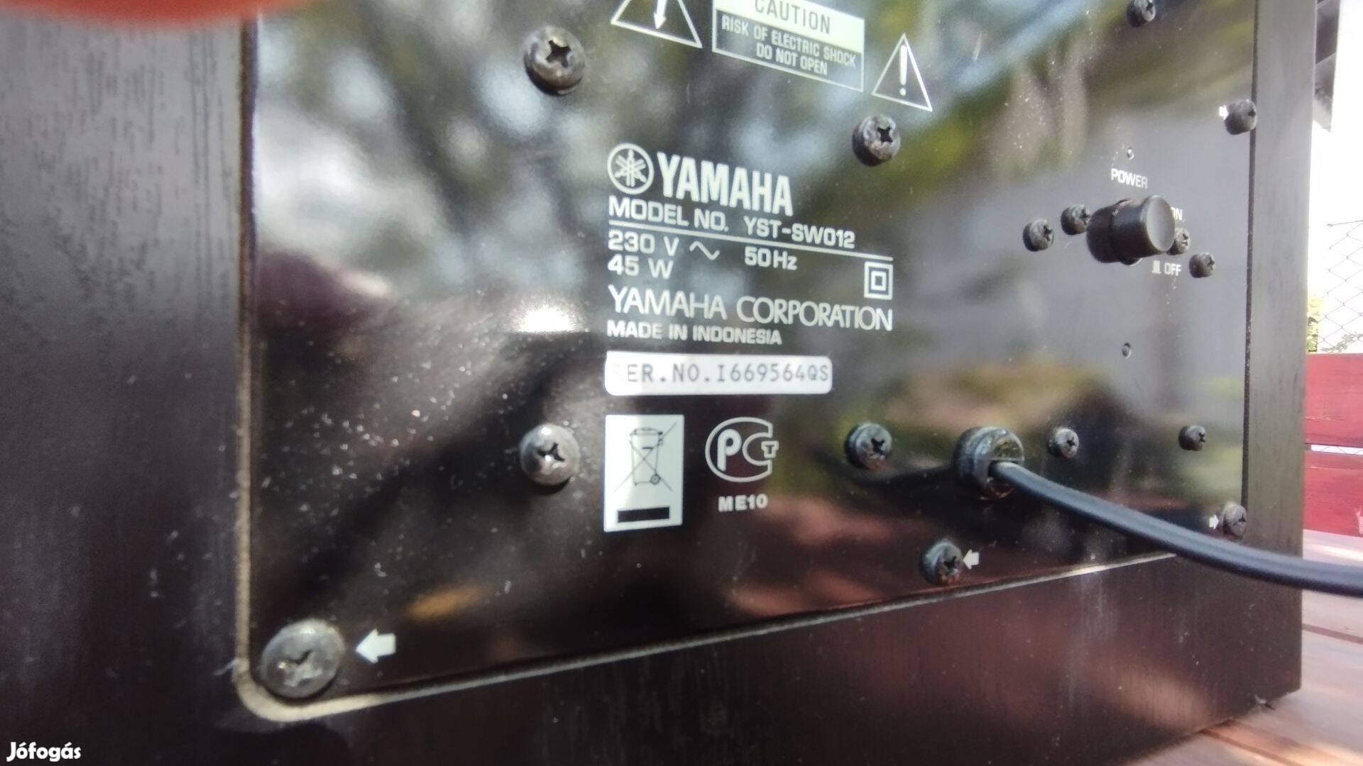 Yamaha yst-sw012 subwoofer (SUB, mélynyomó, aktív) eladó!