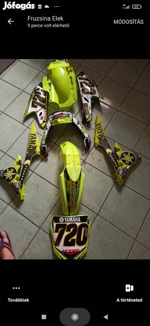 Yamaha yzf450 idomszett