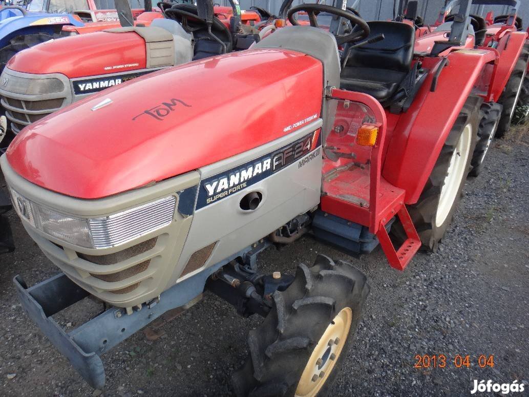Yanmar AF 24 Szervós Iranyváltós Japán kistraktor Talajmaróval