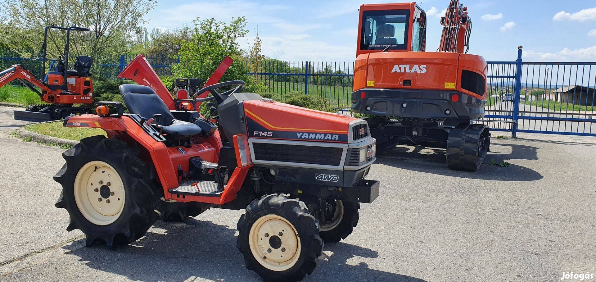 Yanmar F 145 kerti traktor 4x4 eladó