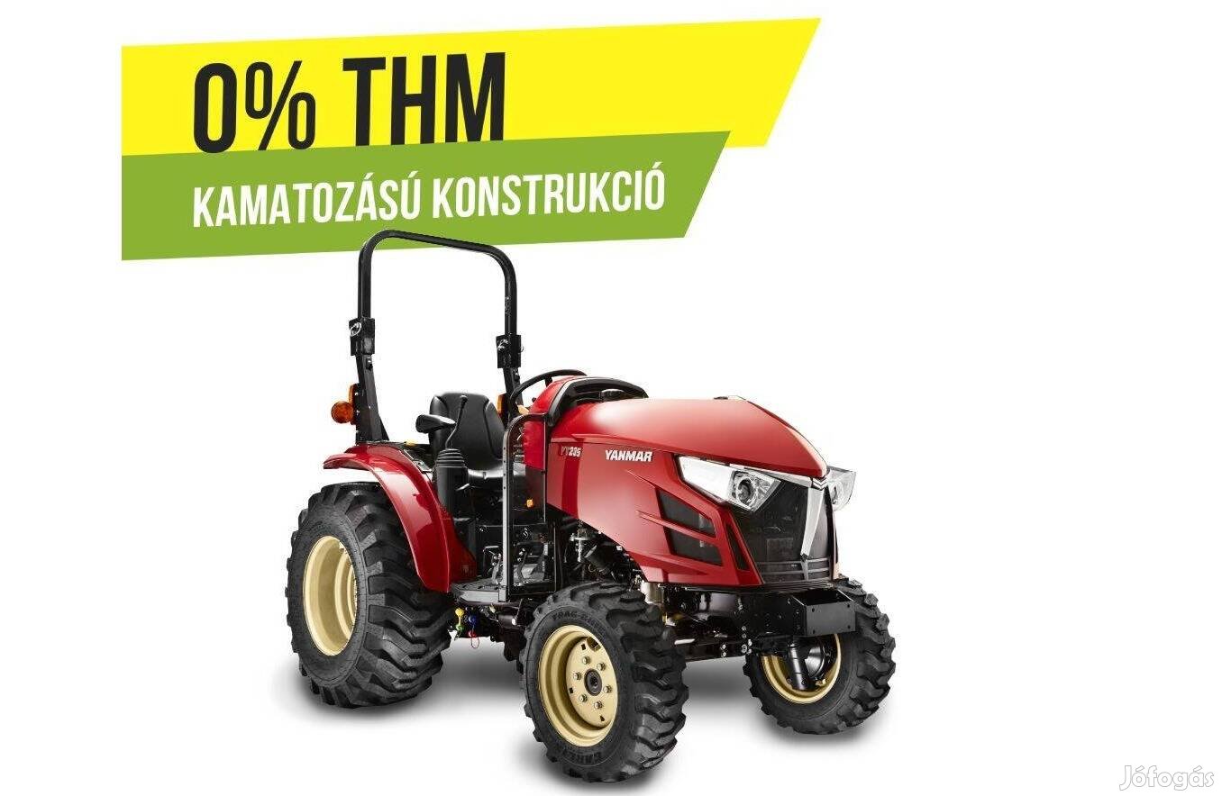 Yanmar Japán kistraktor 35 lóerős, bukókerettel / Yt235V-R - 0 % THM