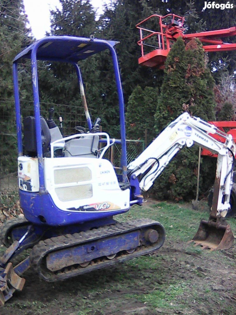 Yanmar kubota bobcat minikotró árokásó markoló kotro rakodo eladó