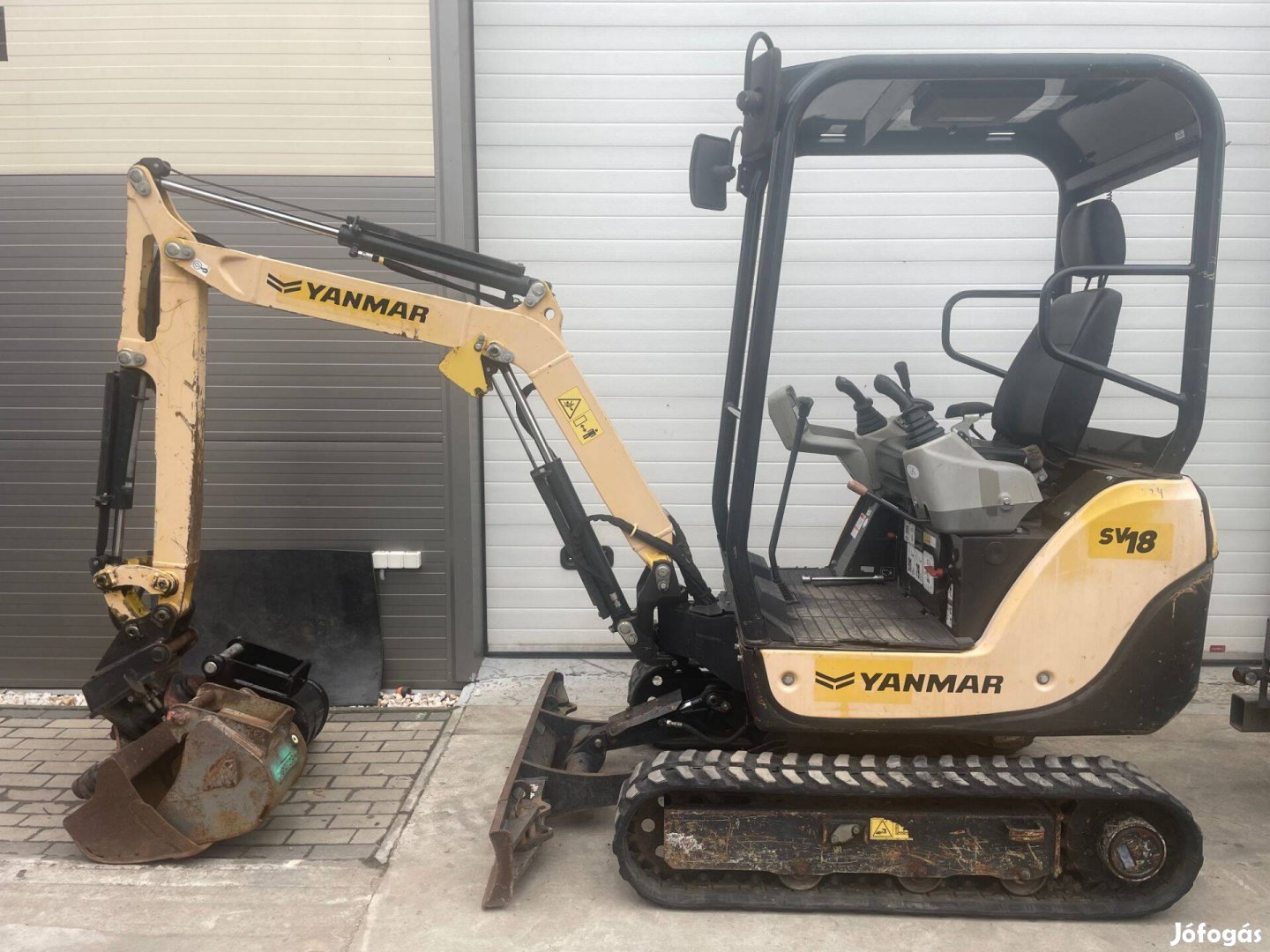 Yanmar sv 18 árokásó minikotró