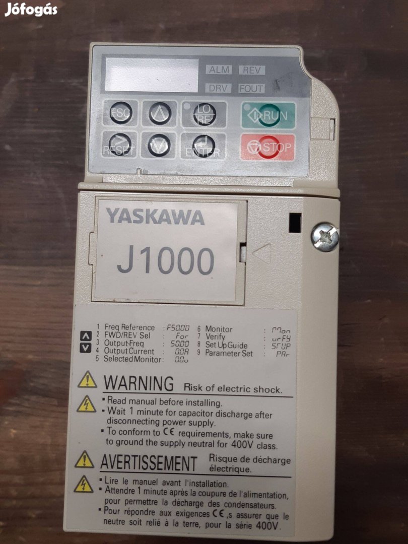 Yaskawa Cimr-Jcba0003BAA 1 fázis 200240 V AC 0,75 kW HD