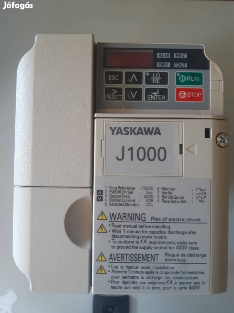 Yaskawa frekvenciaváltó Cimr-JC4A0007BAA 3.0KW/2,2KW