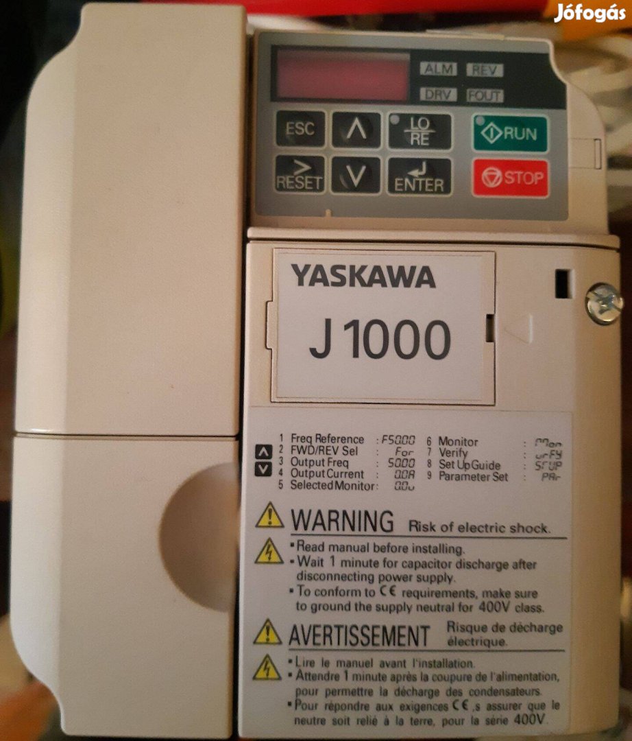 Yaskawa frekvenciaváltó Cimr-Jcba0010BAA AC:200-240V 2,2KW/1,5KW