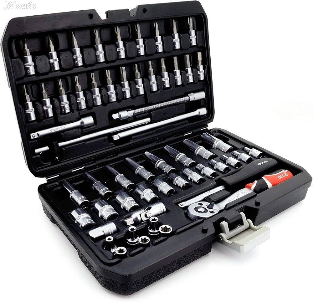 Yato 56 részes Dugókulcs készlet 14 4-13 mm CrV - Yt14501