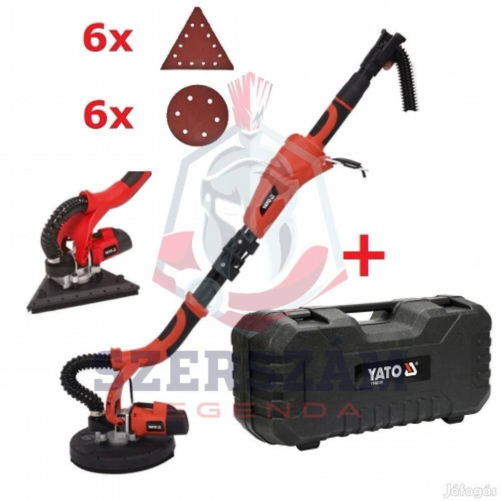 Yato 710 w-os kombi falcsiszoló zsiráf +12db papír+ koffer Yt-82350