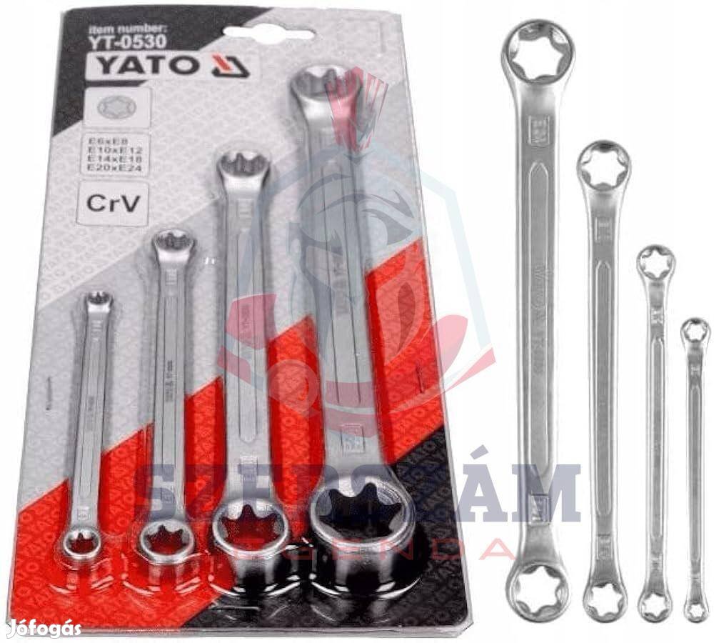 Yato Csillagkulcs készlet 4 részes torx fej (E6-E24) - Yt-0530